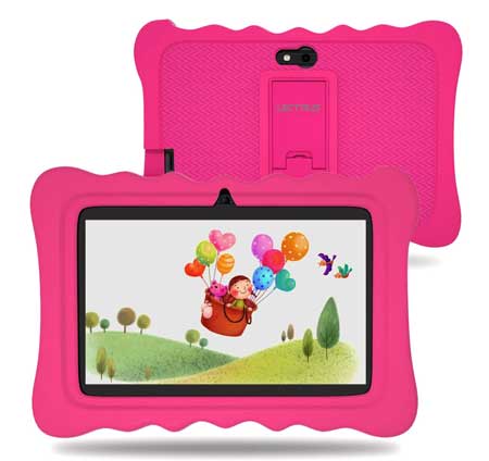 Lectrus-Kids-Tablet-7-inch,WiFi-Tablet-PC-Android-9-Pie-(GMS-Certified),-2GB+16GB-Storage,7-Display,Parental-Control,-Kids-Proof,Pink