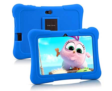 Pritom-7-inch-Kids-Tablet,-Quad-Core-Android,1GB-RAM+16GB-ROM,-WiFi,Bluetooth,Dual-Camera