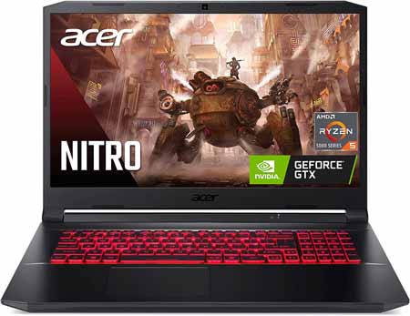 Acer-Nitro-5-AN517-41-R7EY-Gaming-Laptop,-AMD-Ryzen-5-5600H-Hexa-Core-Processor--NVIDIA-GeForce-GTX-1650--17-FHD-IPS-Display--8GB-DDR4--512GB-NVMe-SSD