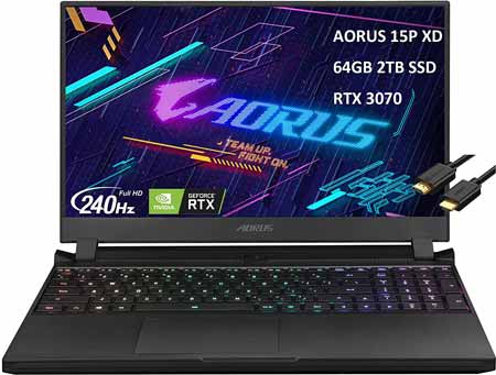 GIGABYTE-AORUS-15P-XD-15-240Hz-(64GB-RAM,-2TB-PCIe-SSD,-Intel-8-Core-i7-11800H-(Beat-Ryzen-7-5800H),-RTX-3070)