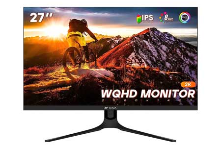 CRUA-27-inch-Monitor,-1440P-QHD-IPS-Computer-Monitor,-60HZ