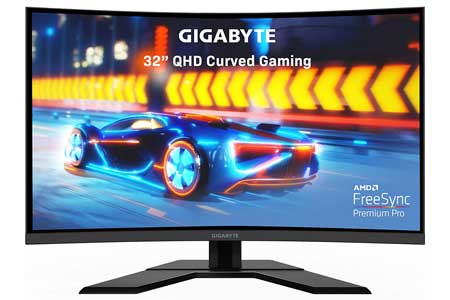 GIGABYTE-G32QC-32-165Hz-1440P-Curved-Gaming-Monitor,-2560-x-1440