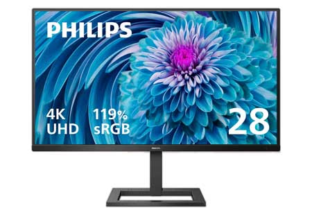 PHILIPS-288E2E-28-Frameless-Monitor,-4K-UHD-3840x2160-IPS
