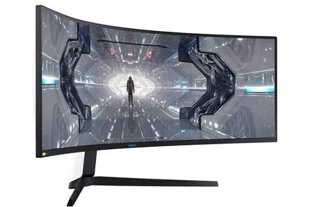 SAMSUNG-49”-Odyssey-G9-Gaming-Monitor,-1000R-Curved-Screen,-QLED