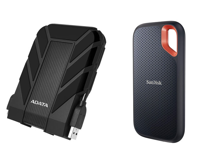 File and Data Transfer External SSDs