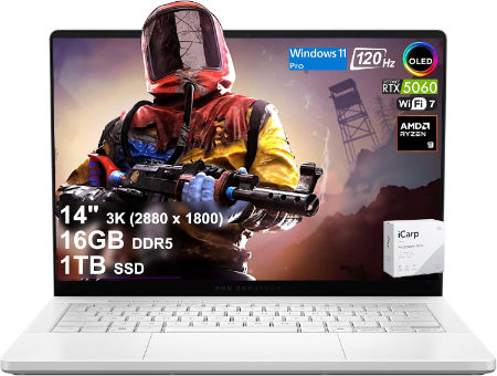 ASUS ROG Zephyrus G14 AI Gaming Laptop 14 3K 120Hz OLED