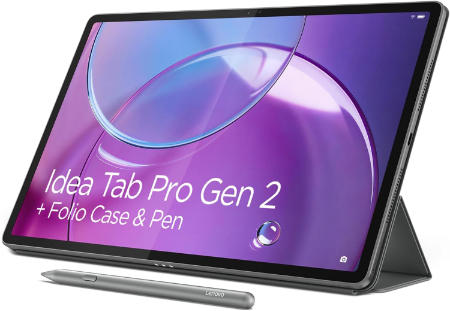 Lenovo Idea Tab Pro Gen 2 Tablet + Pen & Folio Case - 13″ 3.5K IPS Touchscreen Display - 144Hz